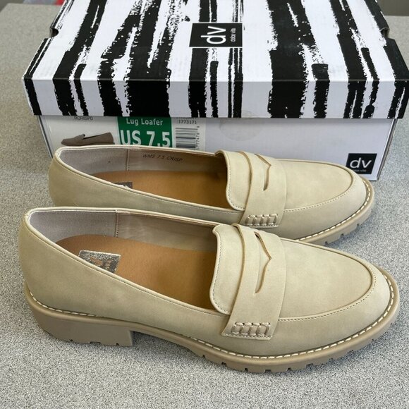 Dolce Vita Shoes - NEW Dv Dolce Vita Lug Loafer Women's Size 7.5 Dune Beige Slip-On